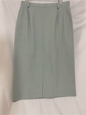Mondi Luxury Virgin Wool Blend Tailored Pencil Skirt Pristine cond 90’s Vintage